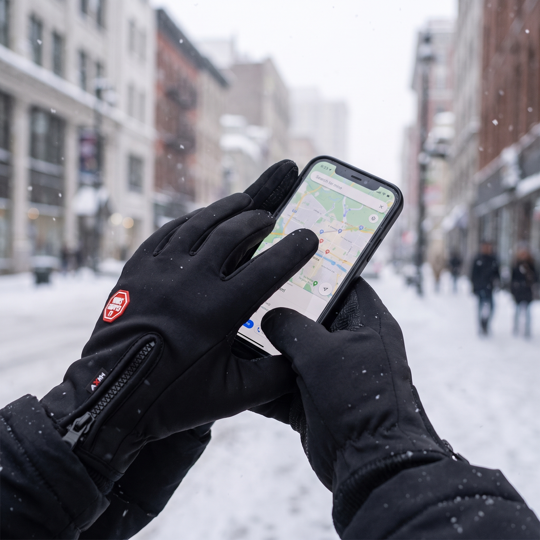 USB heated gloves - touchscreen, 3 heating levels