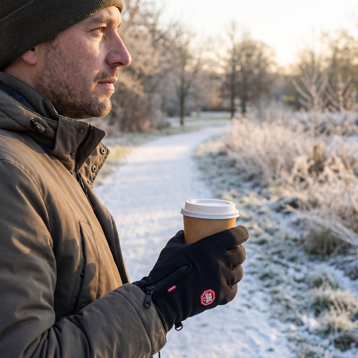 USB heated gloves - touchscreen, 3 heating levels