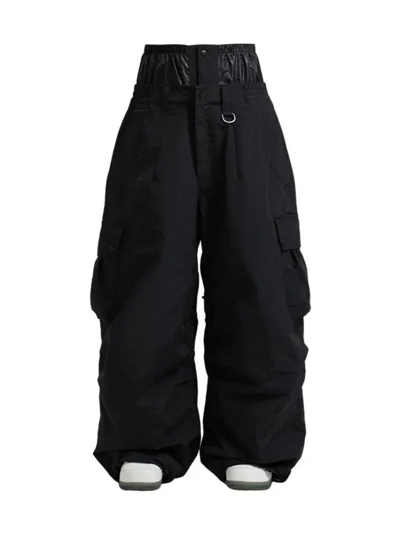 Unisex Spodnie Cargo Snowboardowe – Luźne Spodnie Śniegowe