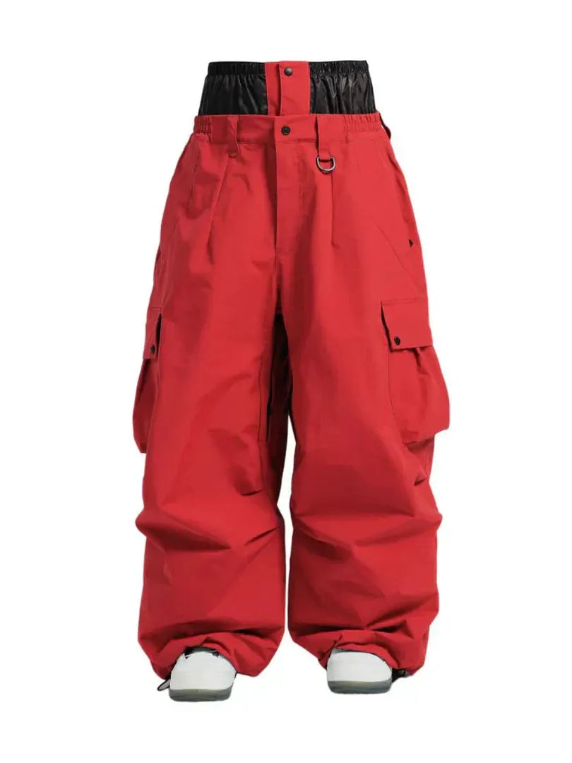 Unisex Spodnie Cargo Snowboardowe – Luźne Spodnie Śniegowe