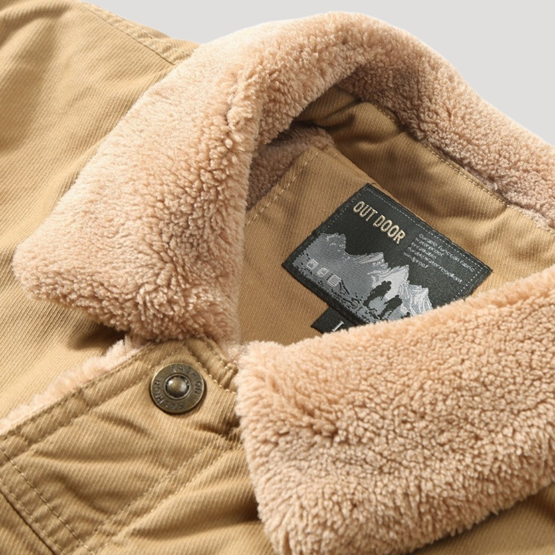 Wytrzymała męska kurtka z długim rękawem – casualowy styl