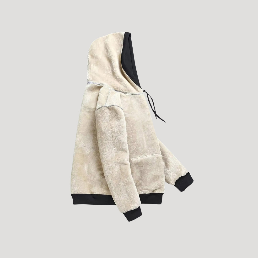 Oversize’owa damska bluza z kapturem – zimowa