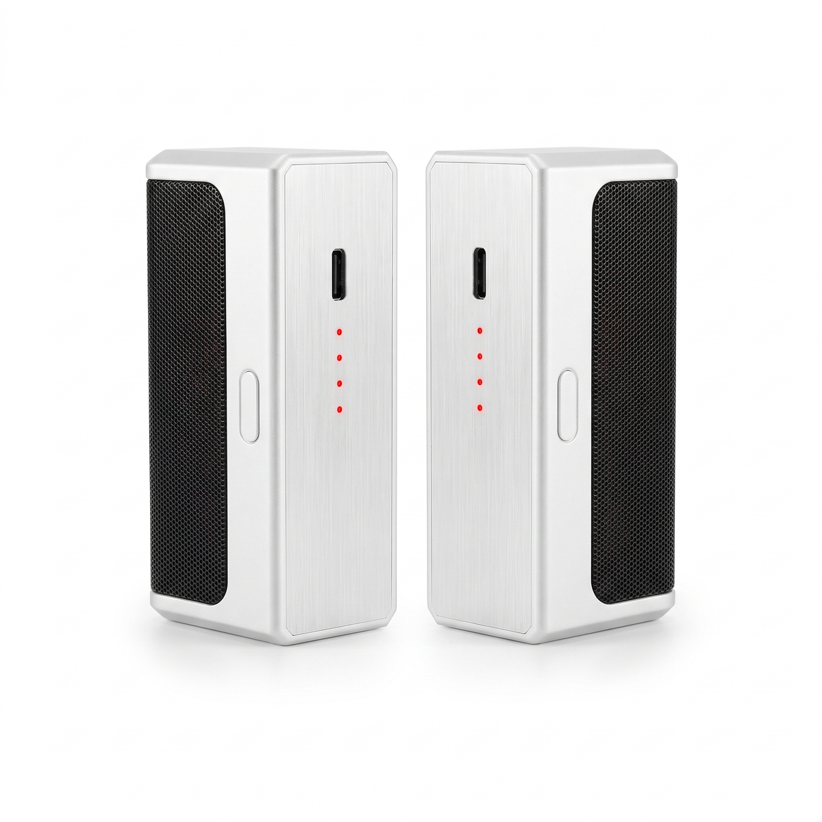 Aluminium hand warmers, 2 pcs. - 6000 mAh, double-sided heating