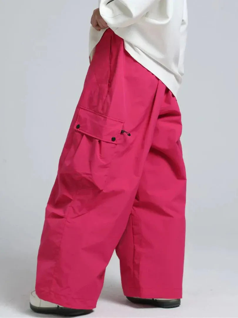 Unisex Spodnie Cargo Snowboardowe – Luźne Spodnie Śniegowe