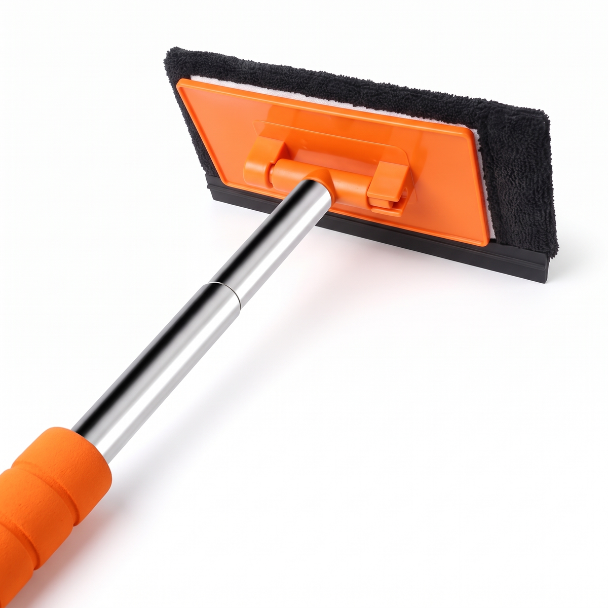 Car window cleaner - telescopic handle, 2 microfiber cloths