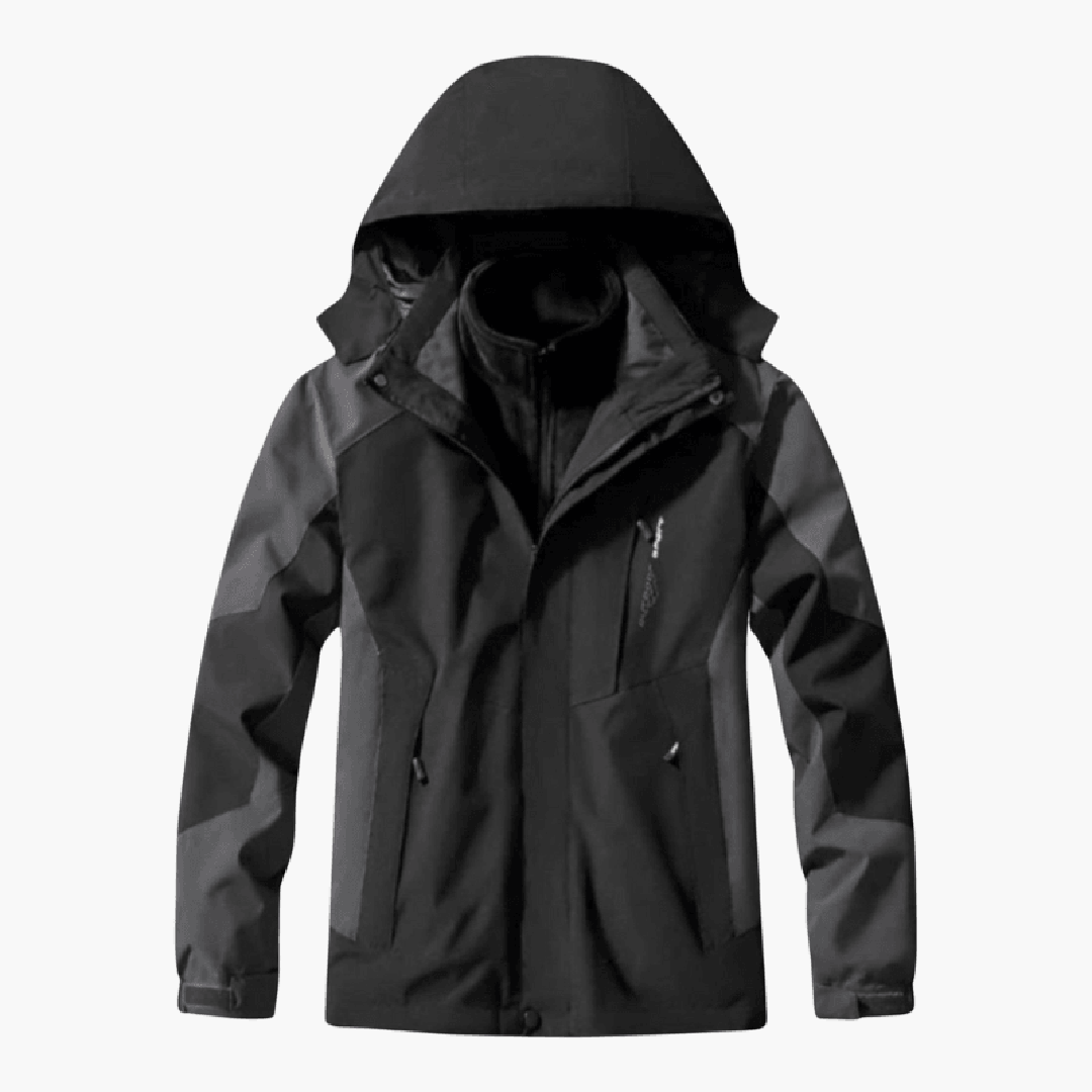 Męska Zimowa Kurtka Trekkingowa | Długa