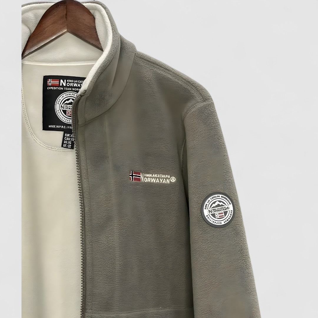 Męska Polarowa Kurtka Z Kołnierzem | Outdoor