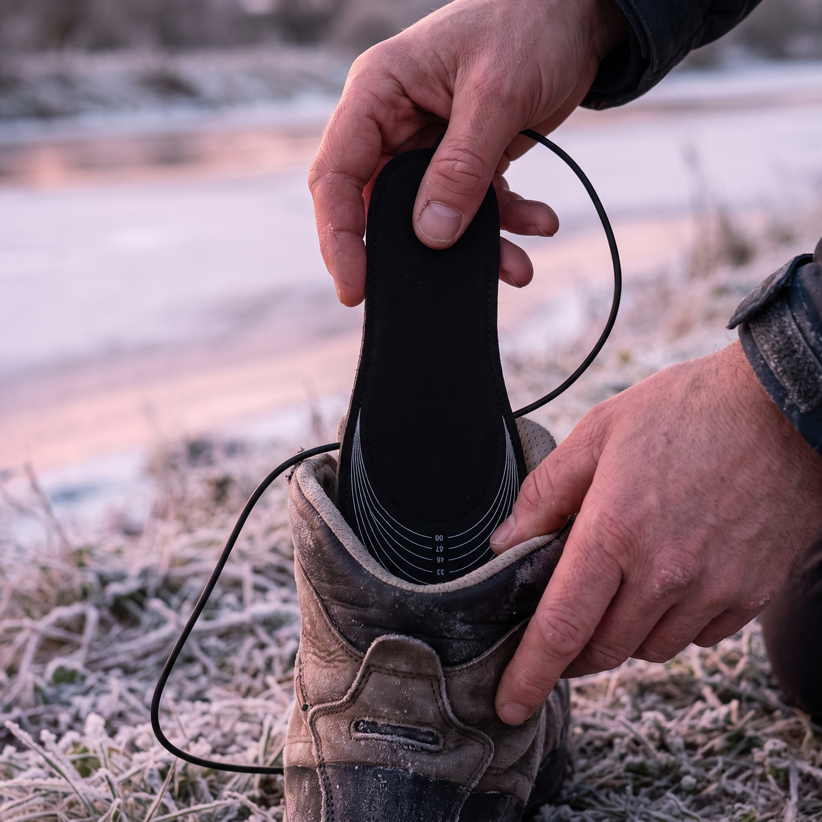 USB heated shoe insoles - trimmable, sizes 35-45
