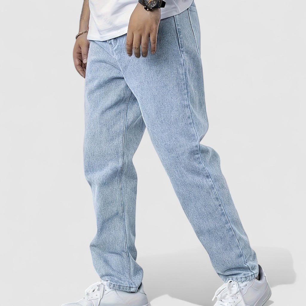 Męskie Jeansy Codzienne | Prosta Noga