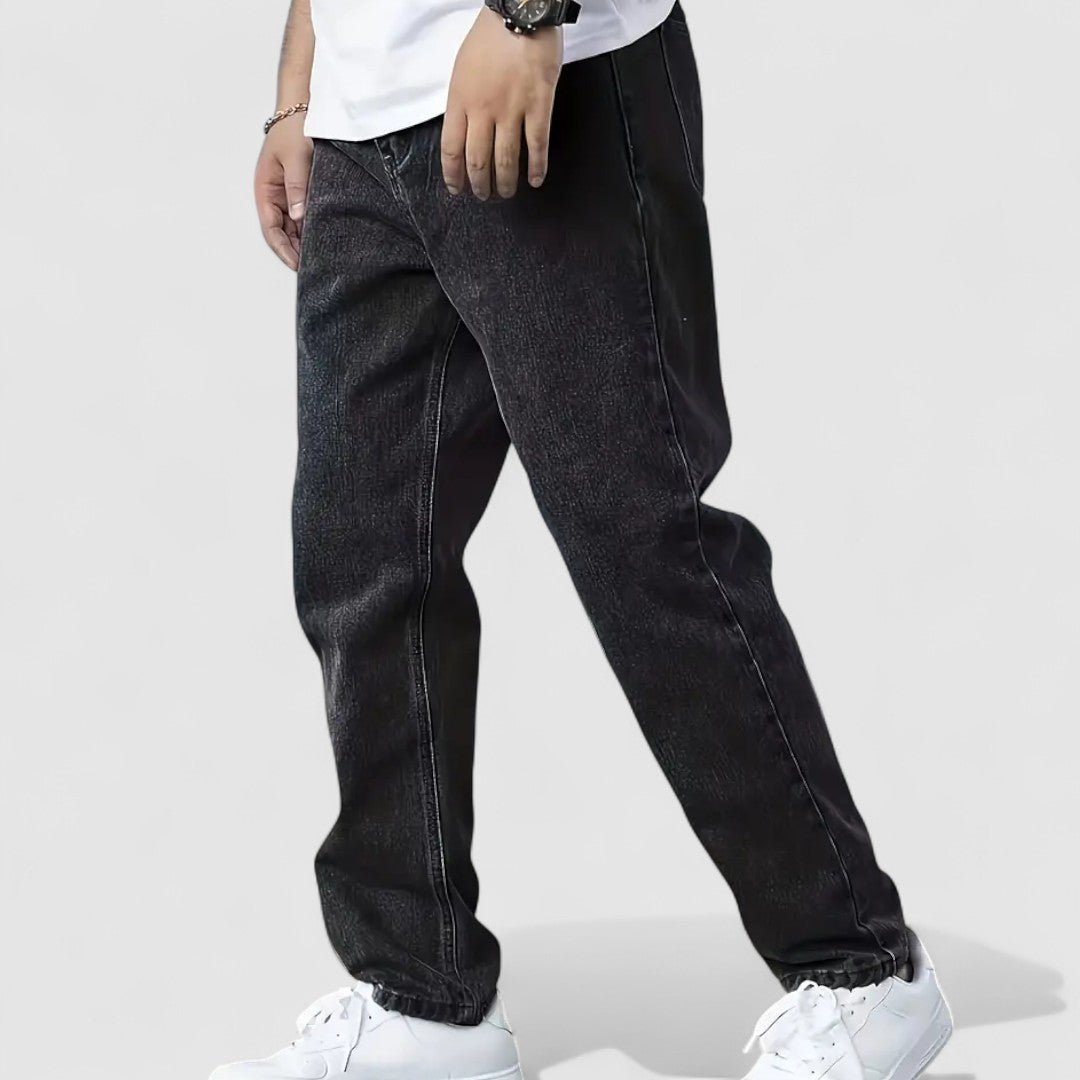 Męskie Jeansy Codzienne | Prosta Noga