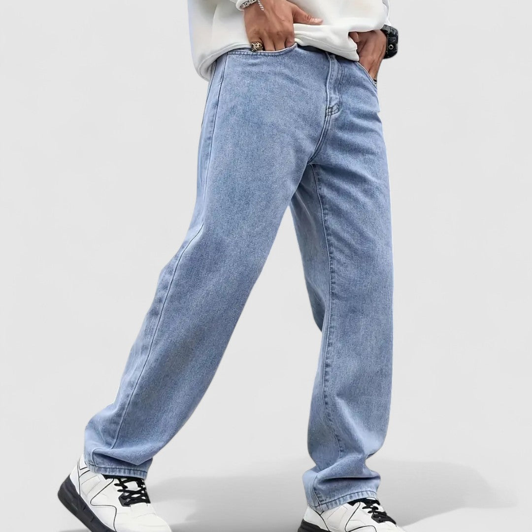 Męskie Jeansy Codzienne | Prosta Noga