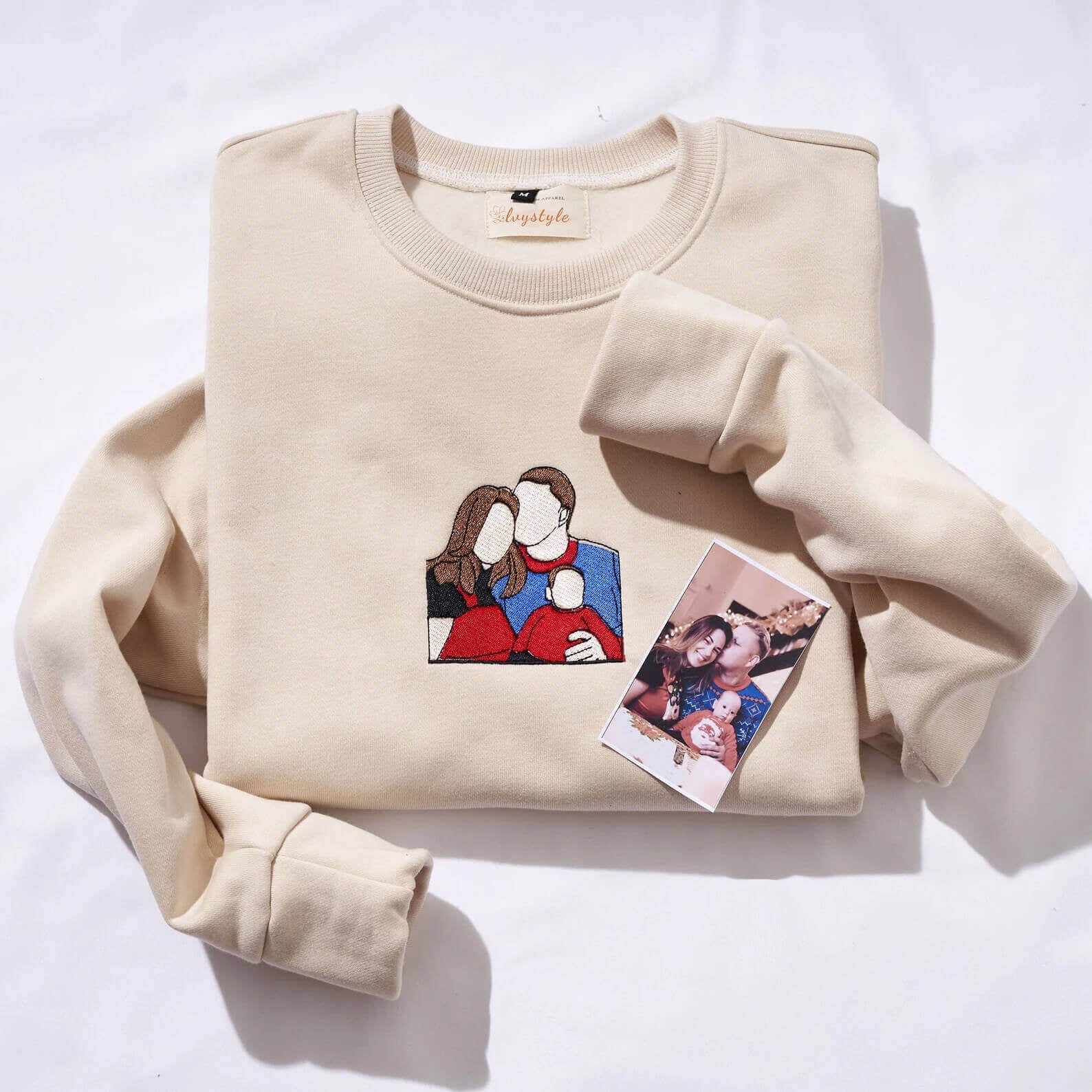 Nitarte – embroidered portrait from photo | sweatshirt gift