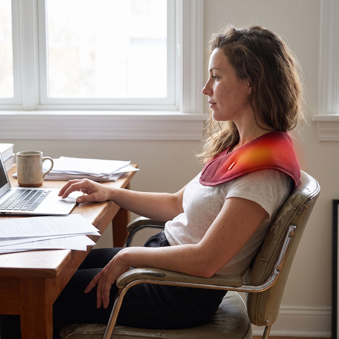 Heated neck and shoulder pad - USB, 3 heat levels