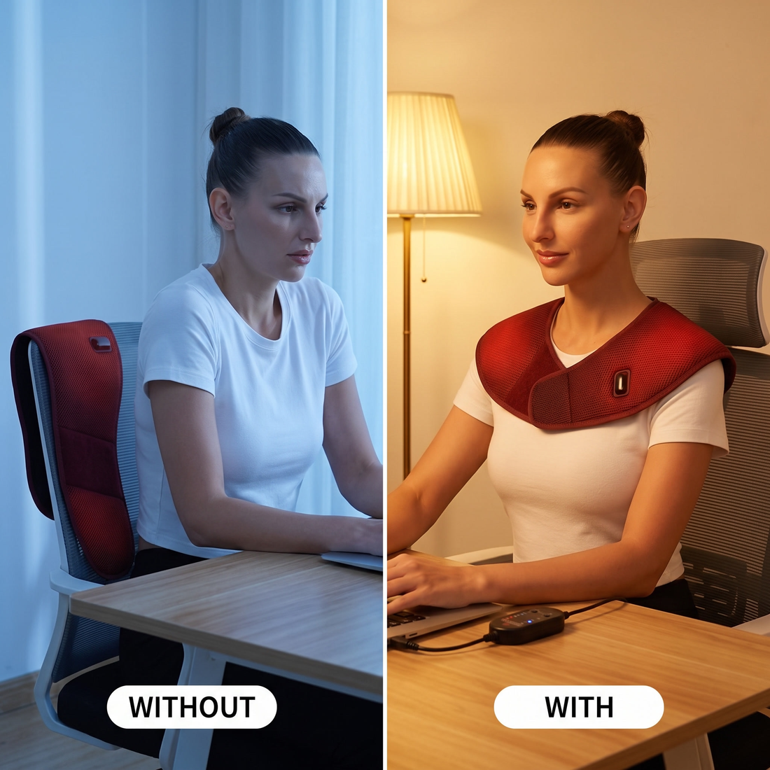Heated neck and shoulder pad - USB, 3 heat levels