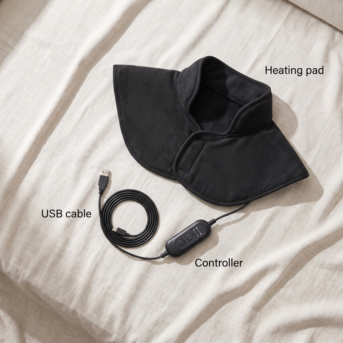 Heated neck and shoulder pad - USB, 3 heat levels
