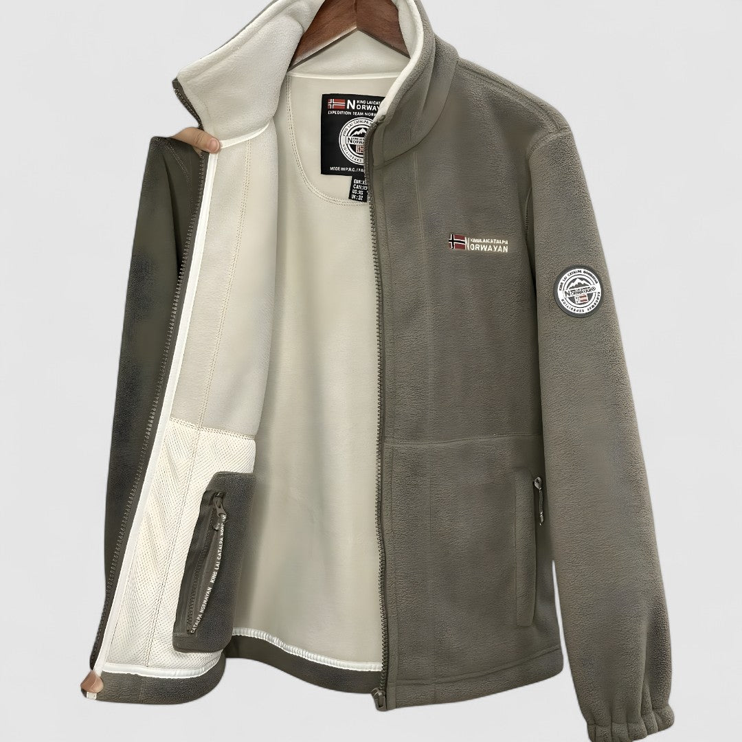 Męska Polarowa Kurtka Z Kołnierzem | Outdoor