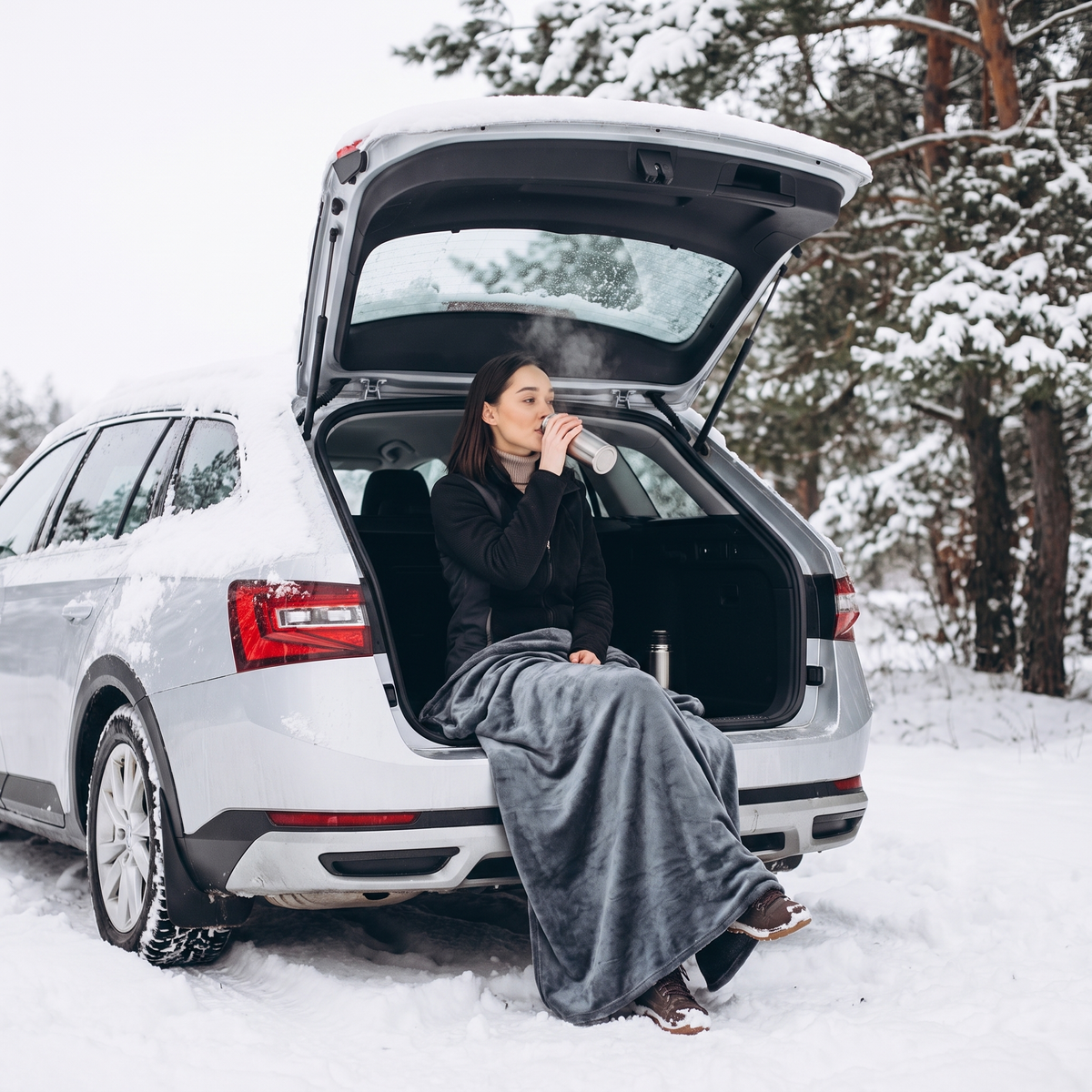 Heated car blanket 12 V 72 W - 9 levels, timer, 150 x 100 cm