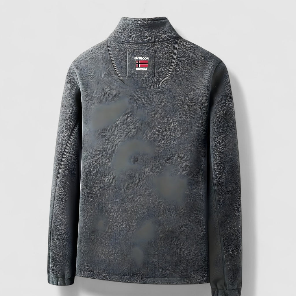 Męska Polarowa Kurtka Z Kołnierzem | Outdoor