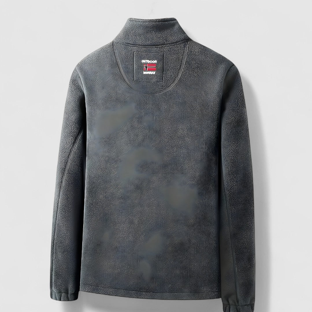 Męska Polarowa Kurtka Z Kołnierzem | Outdoor