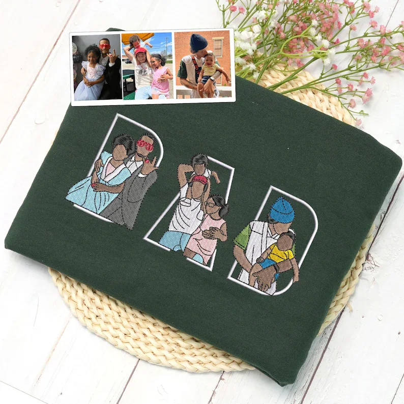 EmbroiLove – Bluza Z Haftowanym Portretem Ze Zdjęcia