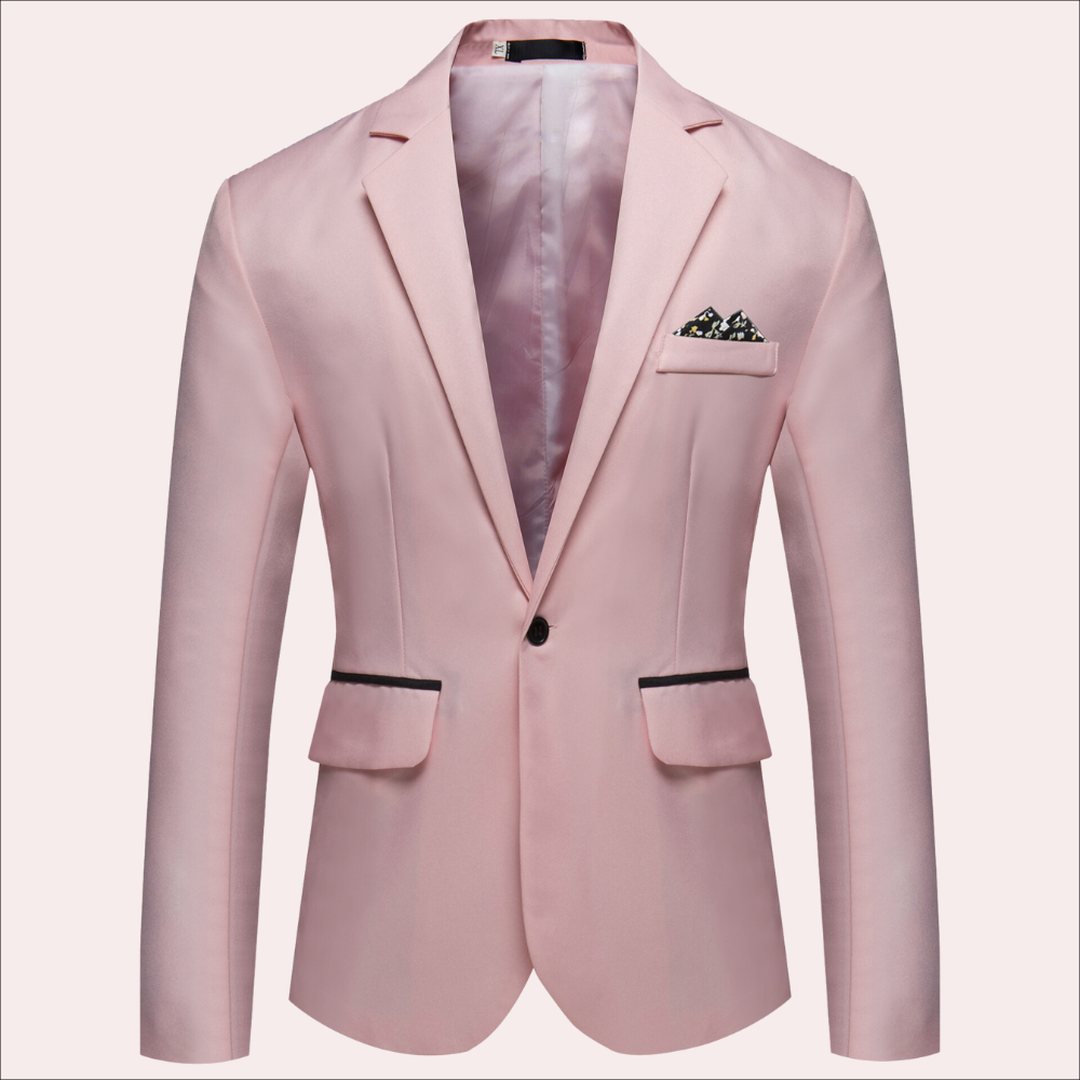 Biznesowa marynarka jednorzędowa z klapami