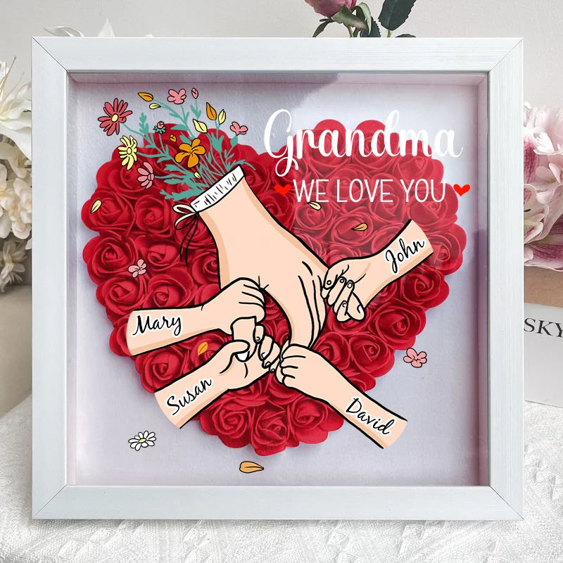 FloraFrame – kwiatowa ramka z imionami | prezent dla mamy