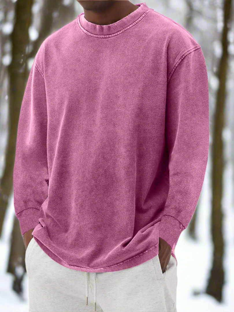 Bluza z długim rękawem i okrągłym dekoltem