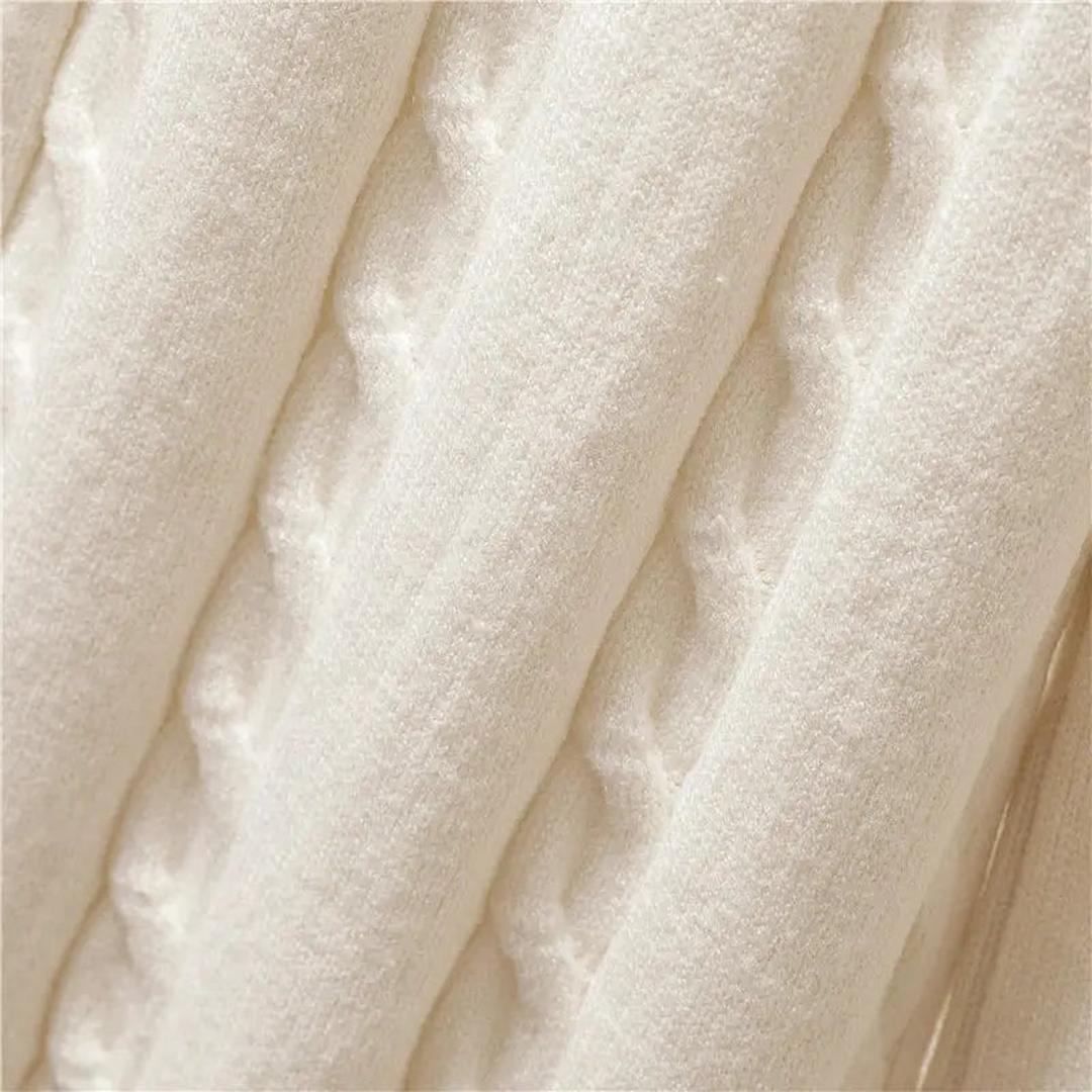 Damski trzyczęściowy dzianinowy zestaw zimowy