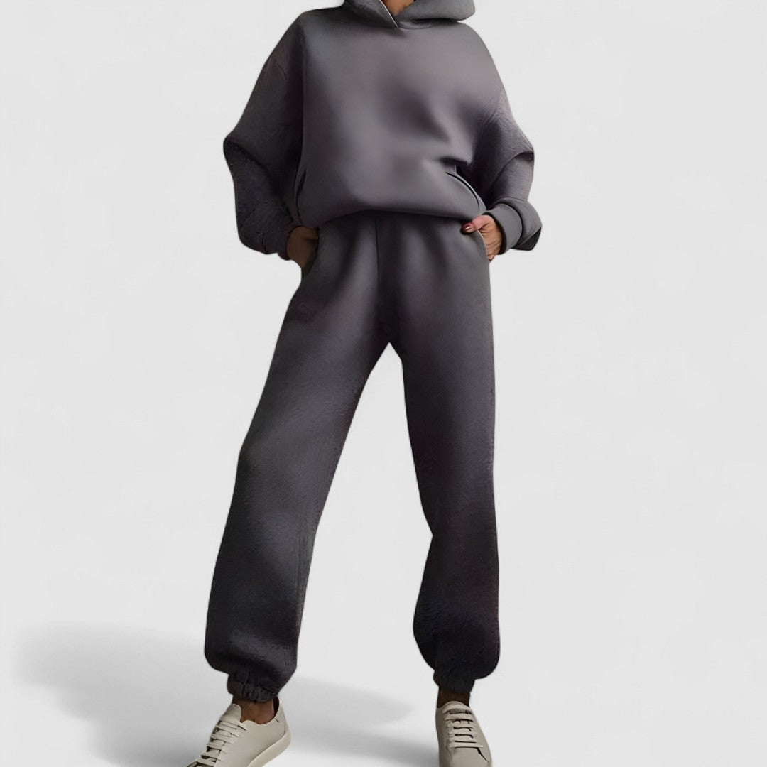 Damski Zestaw Z Bluzy Z Kapturem I Spodni Dresowych | Stylowy