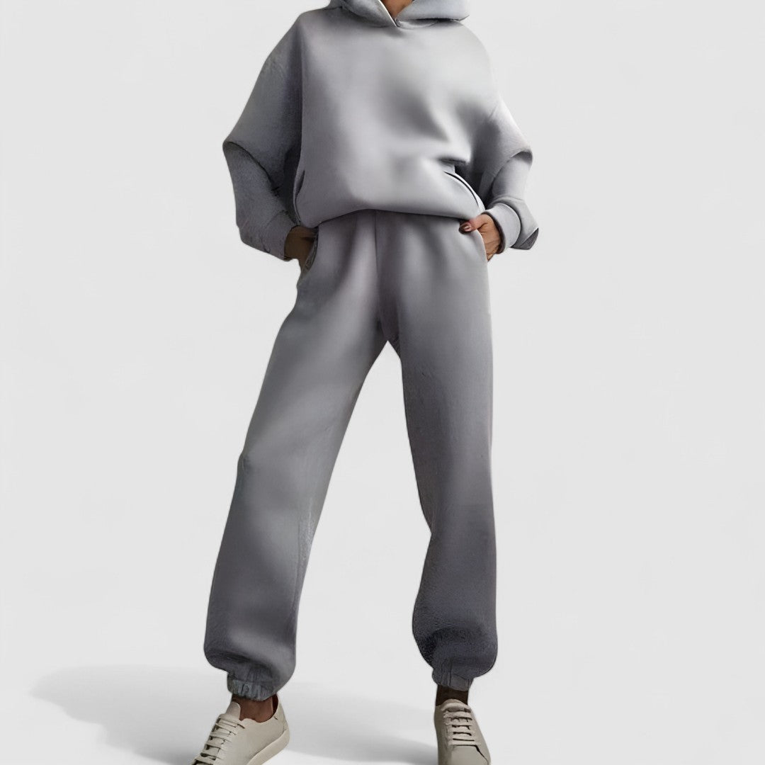 Damski Zestaw Z Bluzy Z Kapturem I Spodni Dresowych | Stylowy