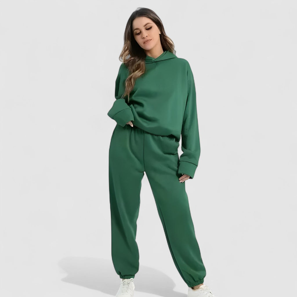 Damski Zestaw Z Bluzy Z Kapturem I Spodni Dresowych | Stylowy