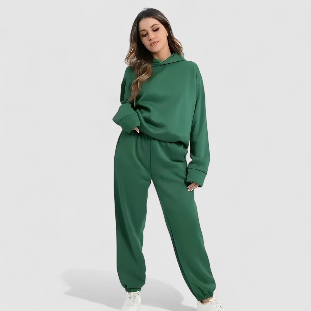 Damski Zestaw Z Bluzy Z Kapturem I Spodni Dresowych | Stylowy