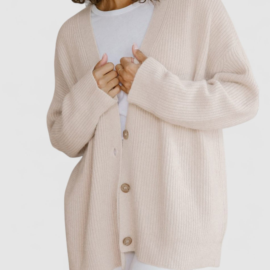 Kardigan Damski Z Zapięciem Na Guziki | Duży