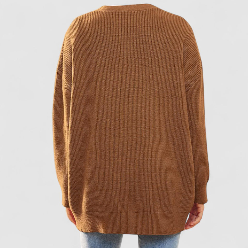 Kardigan Damski Z Zapięciem Na Guziki | Duży