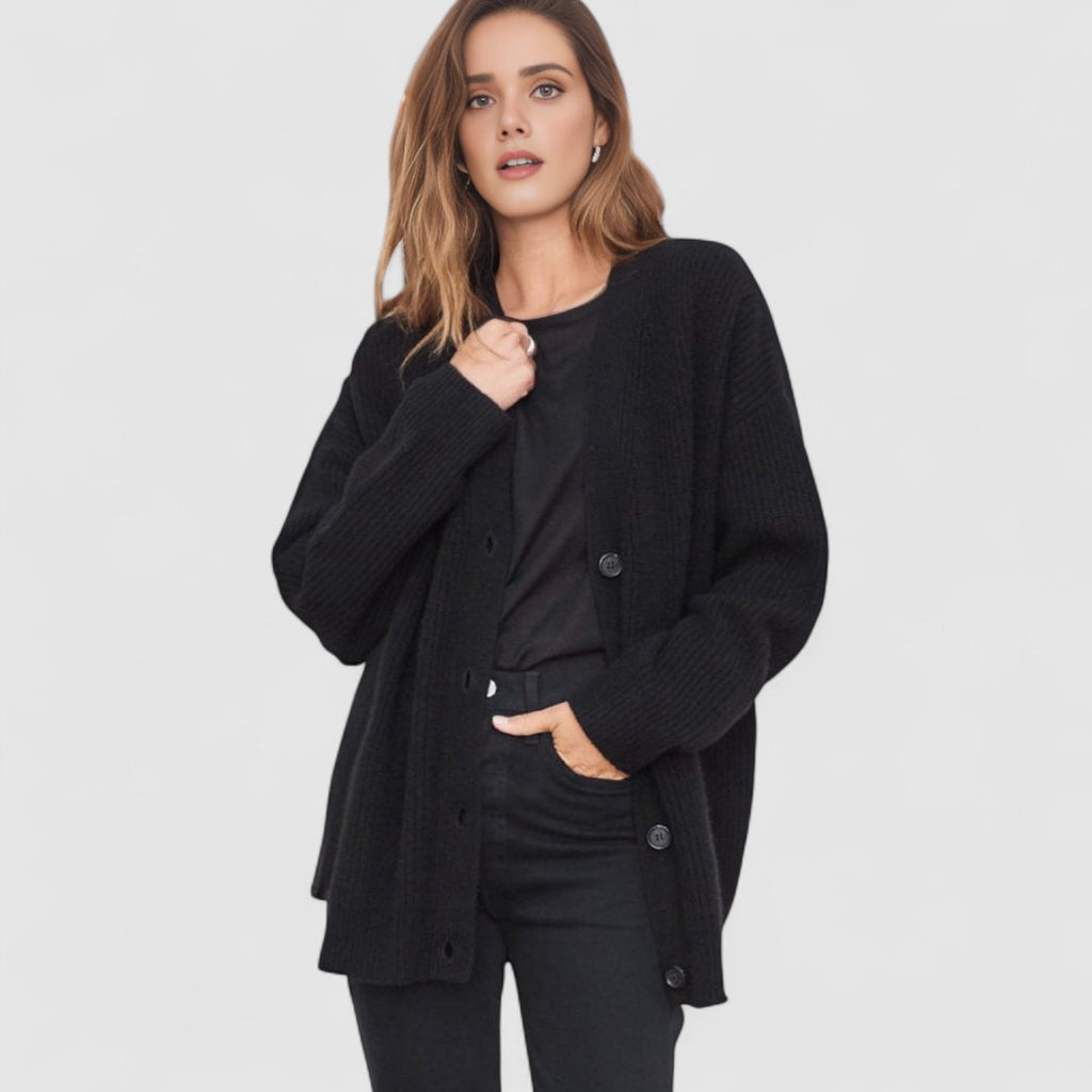 Kardigan Damski Z Zapięciem Na Guziki | Duży