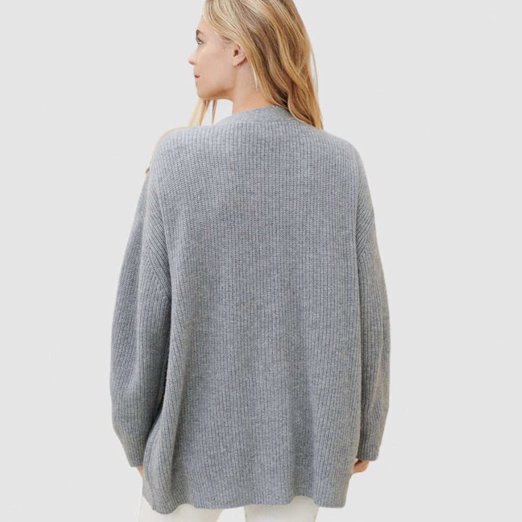 Kardigan Damski Z Zapięciem Na Guziki | Duży