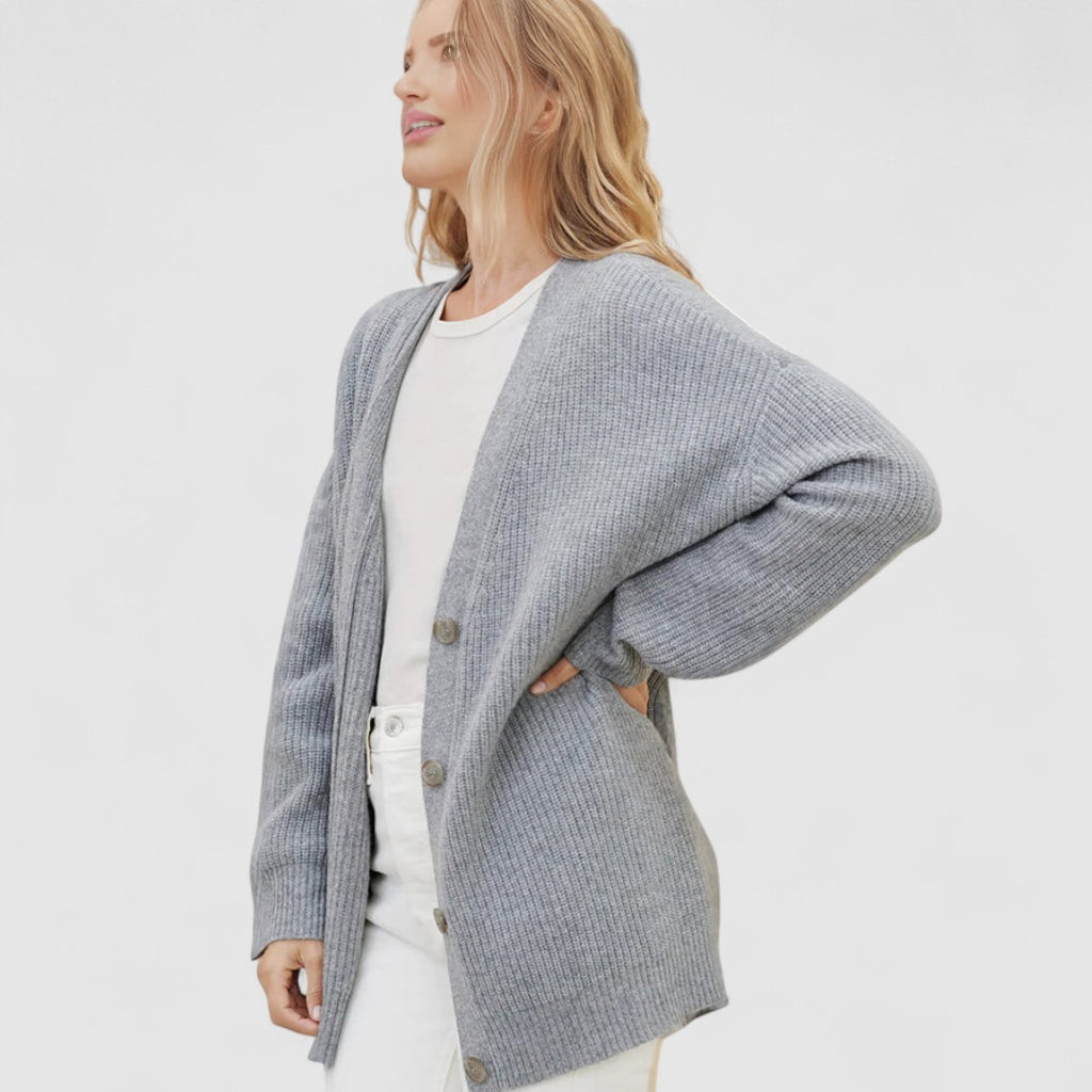 Kardigan Damski Z Zapięciem Na Guziki | Duży