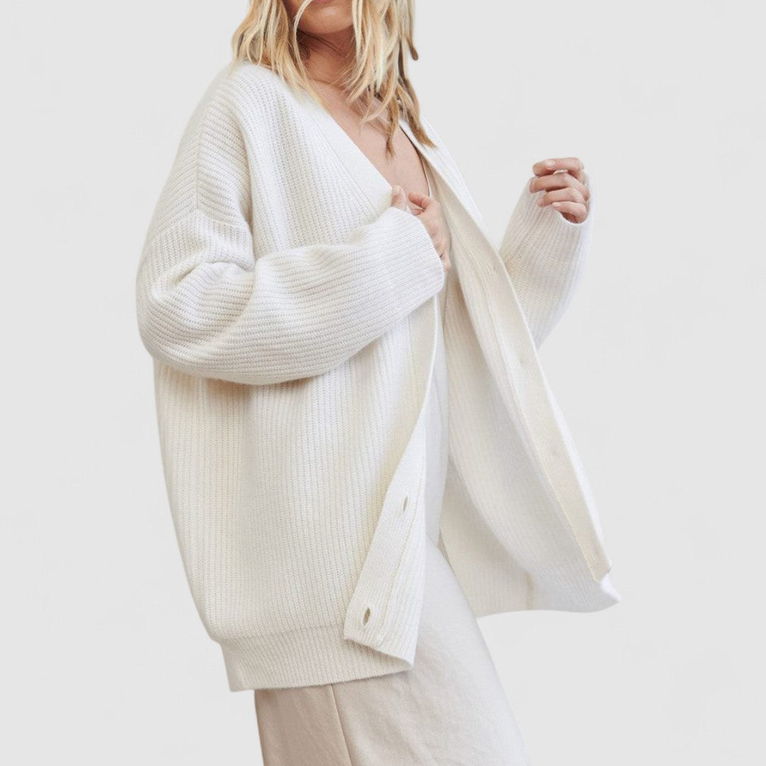 Kardigan Damski Z Zapięciem Na Guziki | Duży