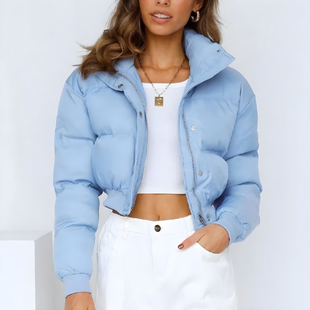 Damska Kurtka Puchowa Z Kapturem | Krótka