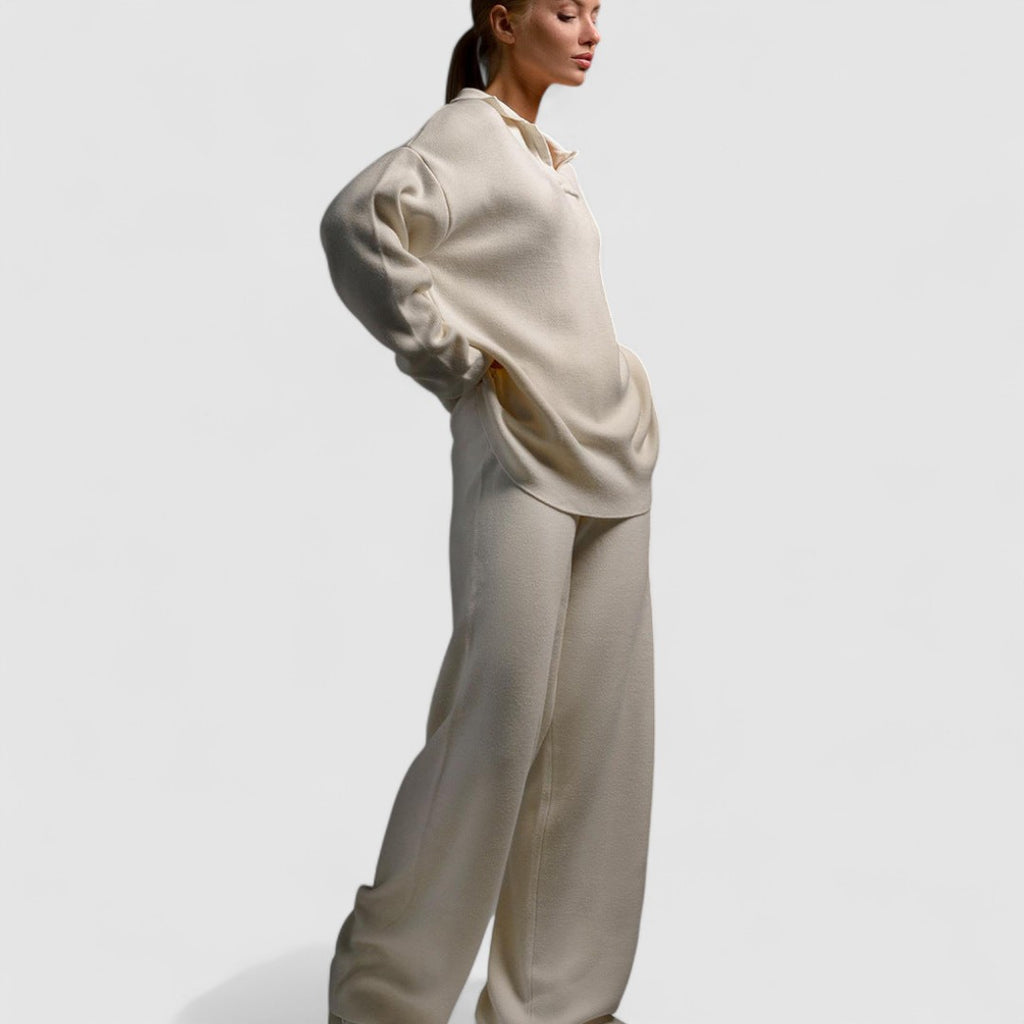 Damska Koszulka Polo I Spodnie | Długi Rękaw