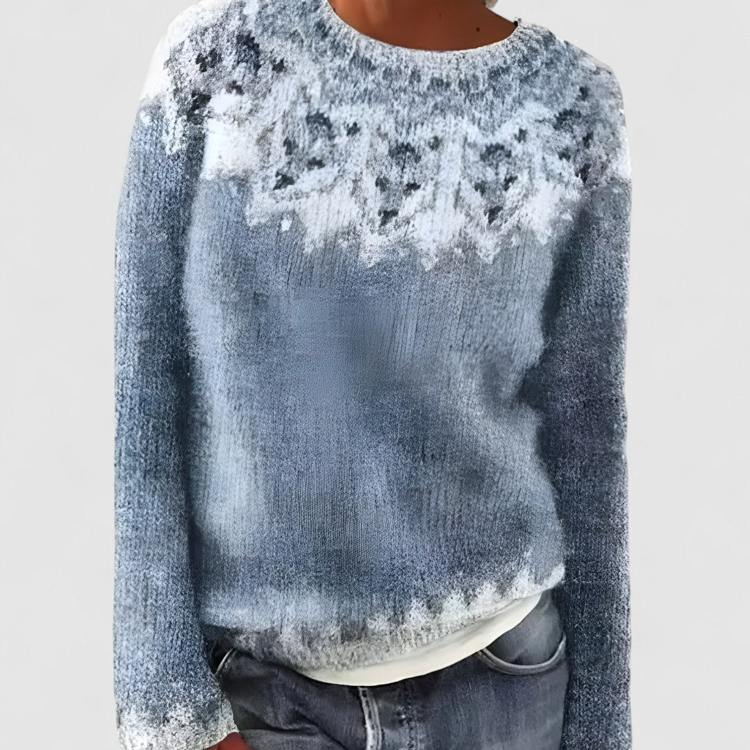 Damski Sweter Z Okrągłym Dekoltem | Zimowy