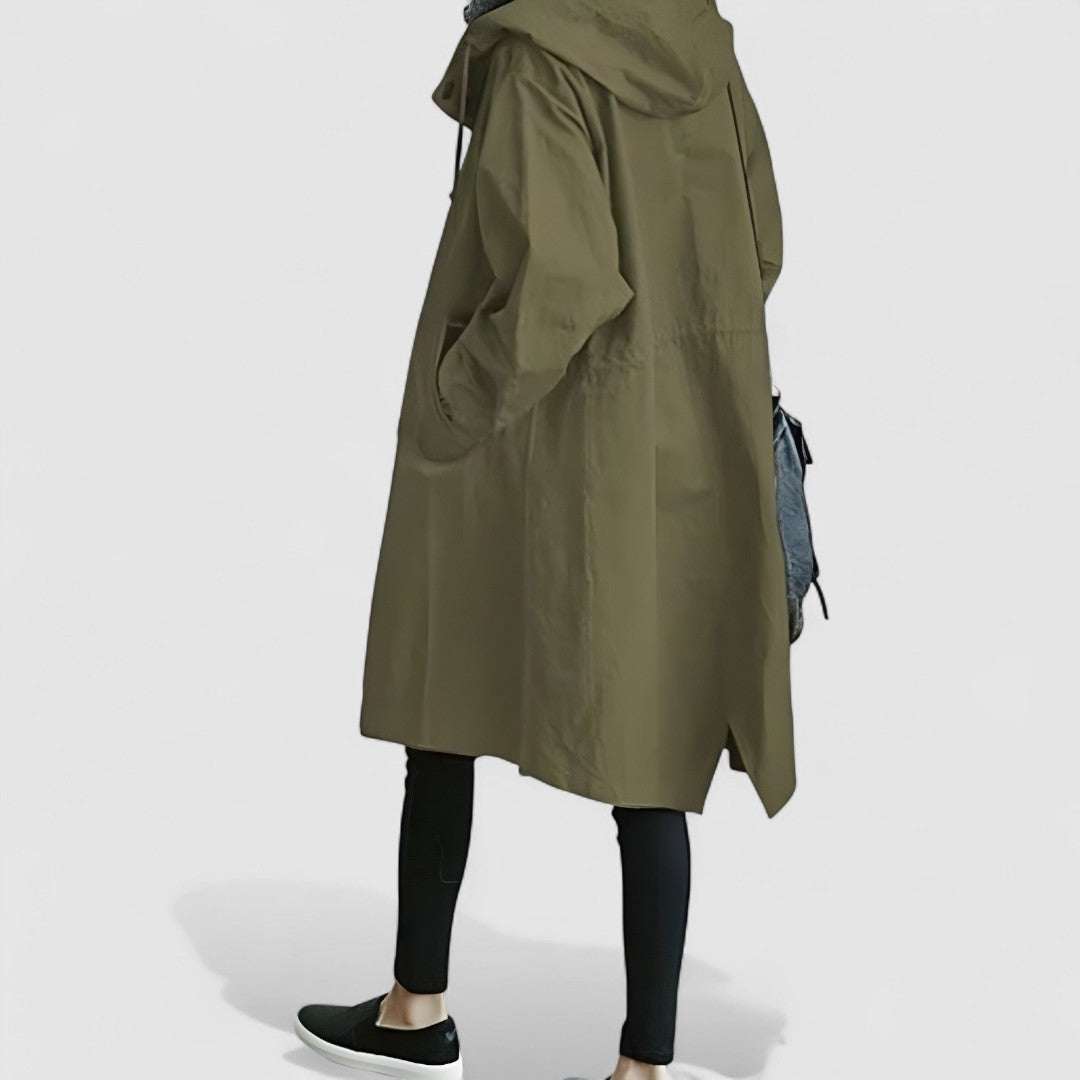 Damska Kurtka Przeciwdeszczowa | Z Zapięciem Na Guziki