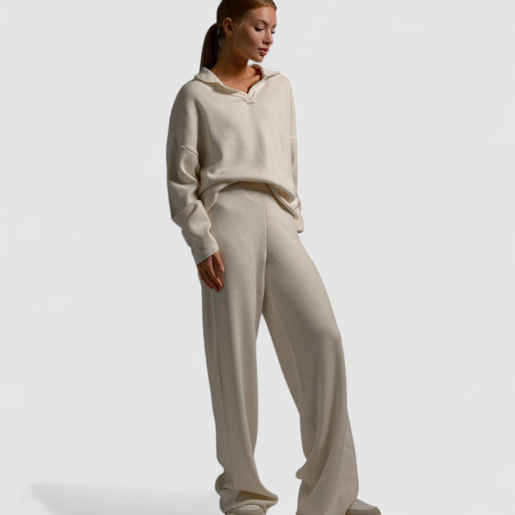 Damska Koszulka Polo I Spodnie | Długi Rękaw