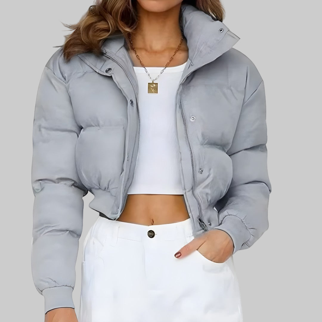 Damska Kurtka Puchowa Z Kapturem | Krótka