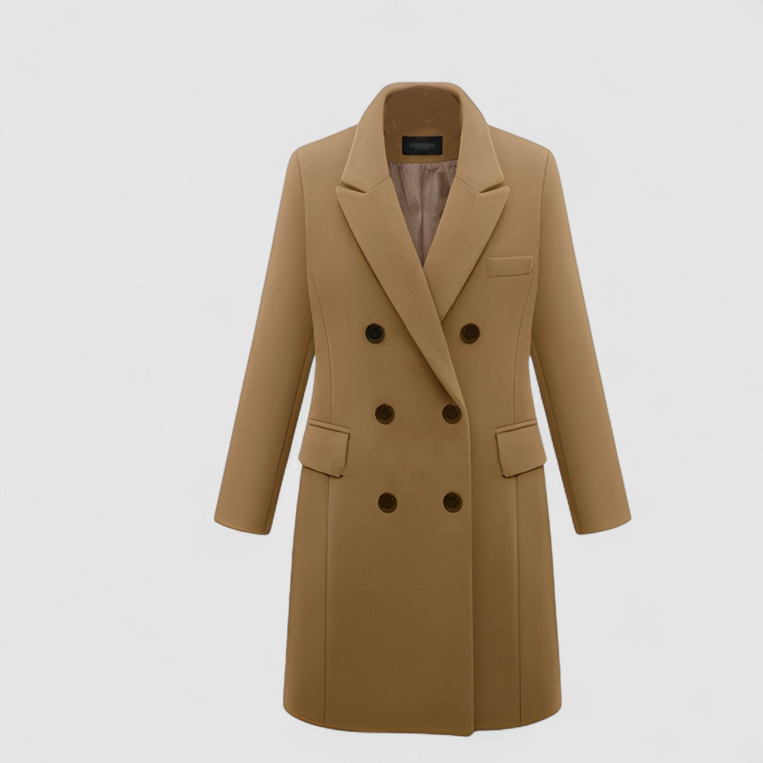 Stylowy Damski Zimowy Trencz | Długi