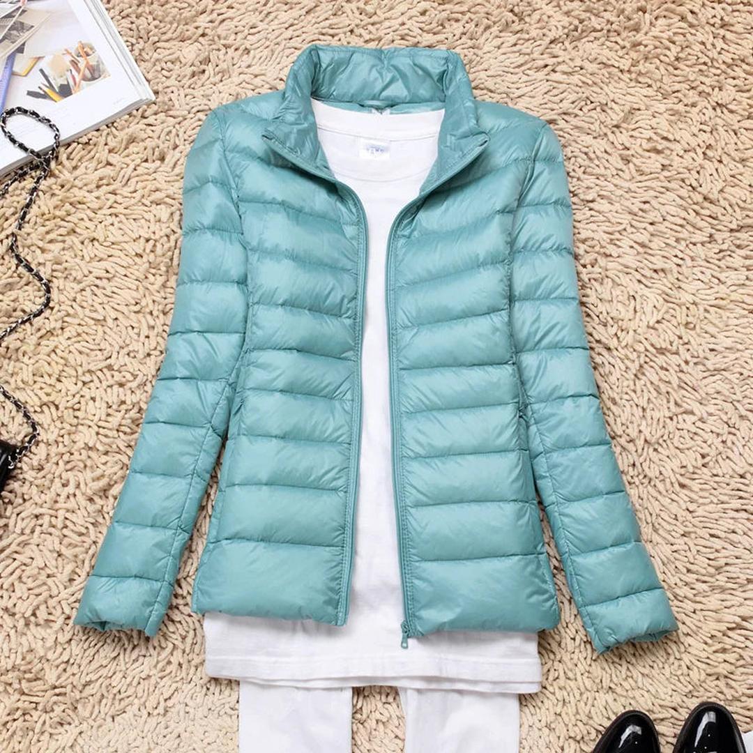 Damska Kurtka Puchowa Na Zamek | Zimowa