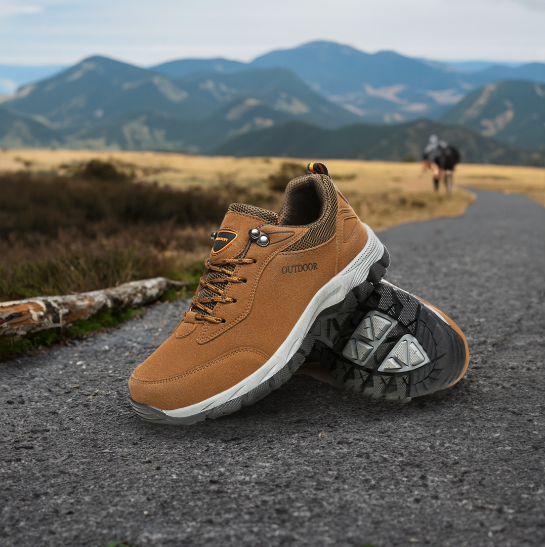 Skórzane Buty Trekkingowe Sznurowane – Buty Outdoorowe