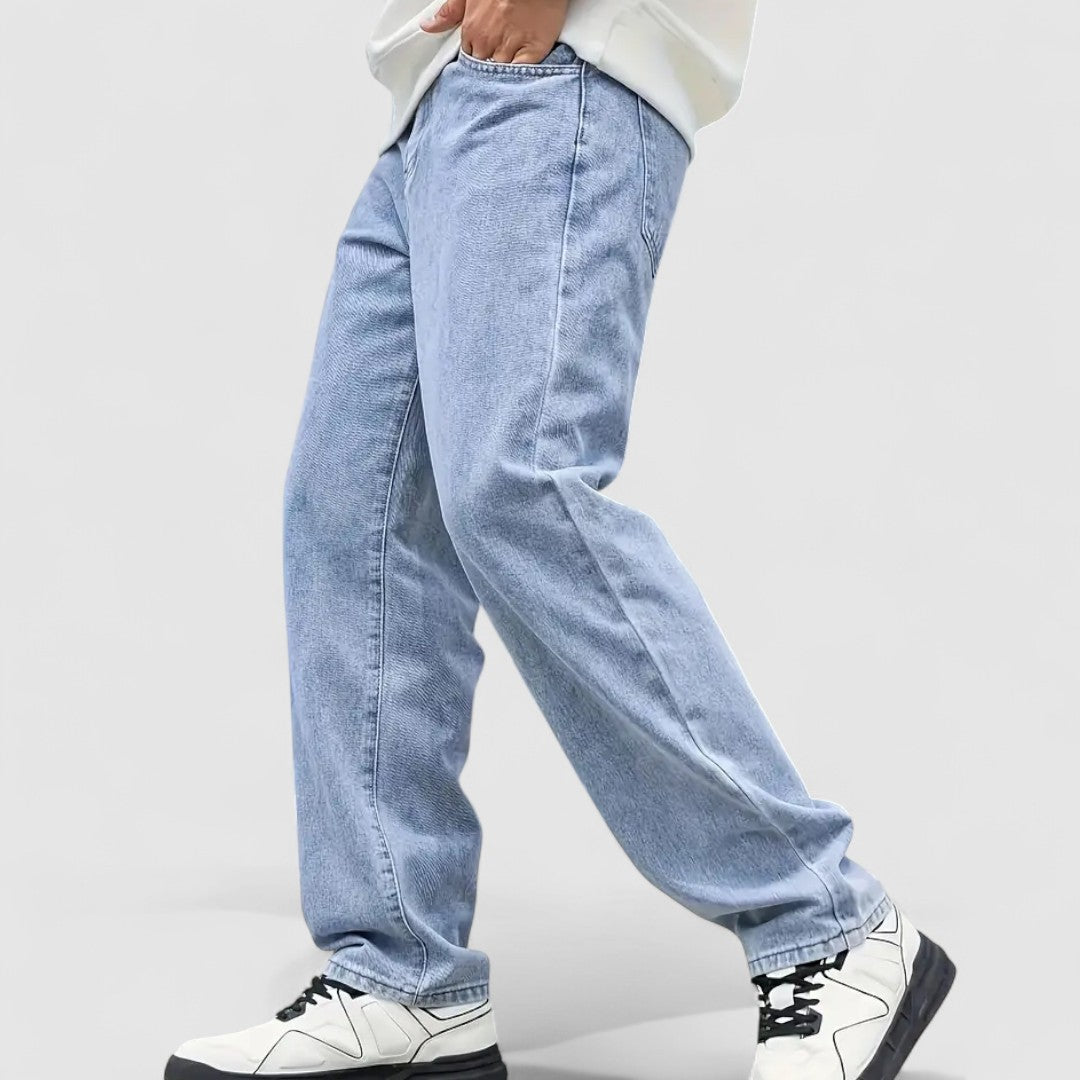 Męskie Jeansy Codzienne | Prosta Noga