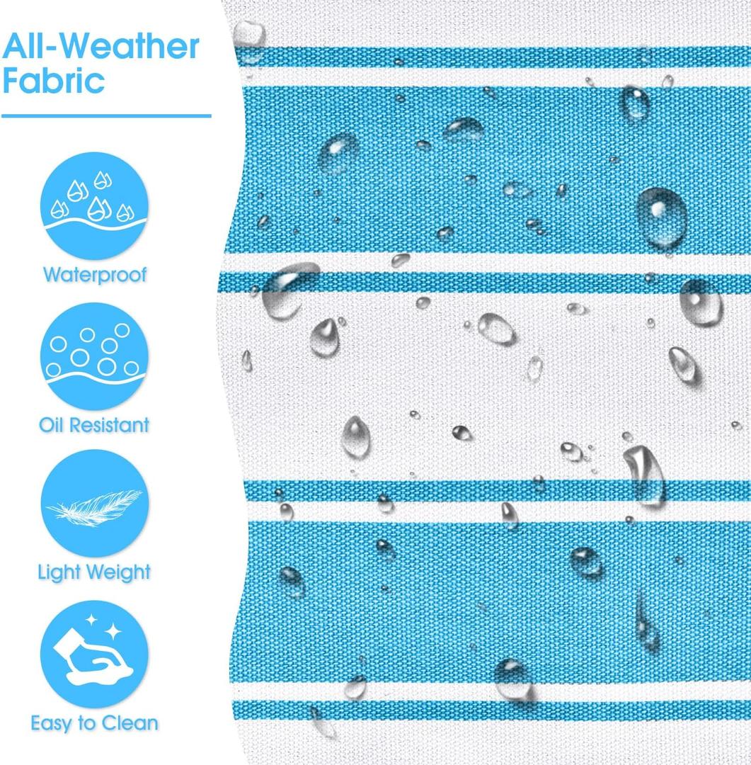 Oversize’owa, pasiasta torba plażowa z uchwytami z liny