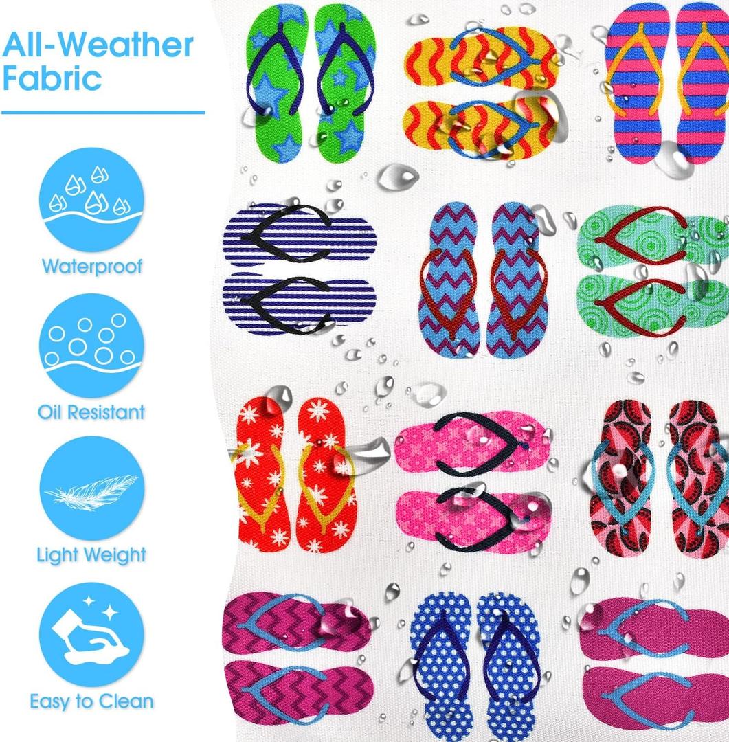 Oversize’owa, pasiasta torba plażowa z uchwytami z liny